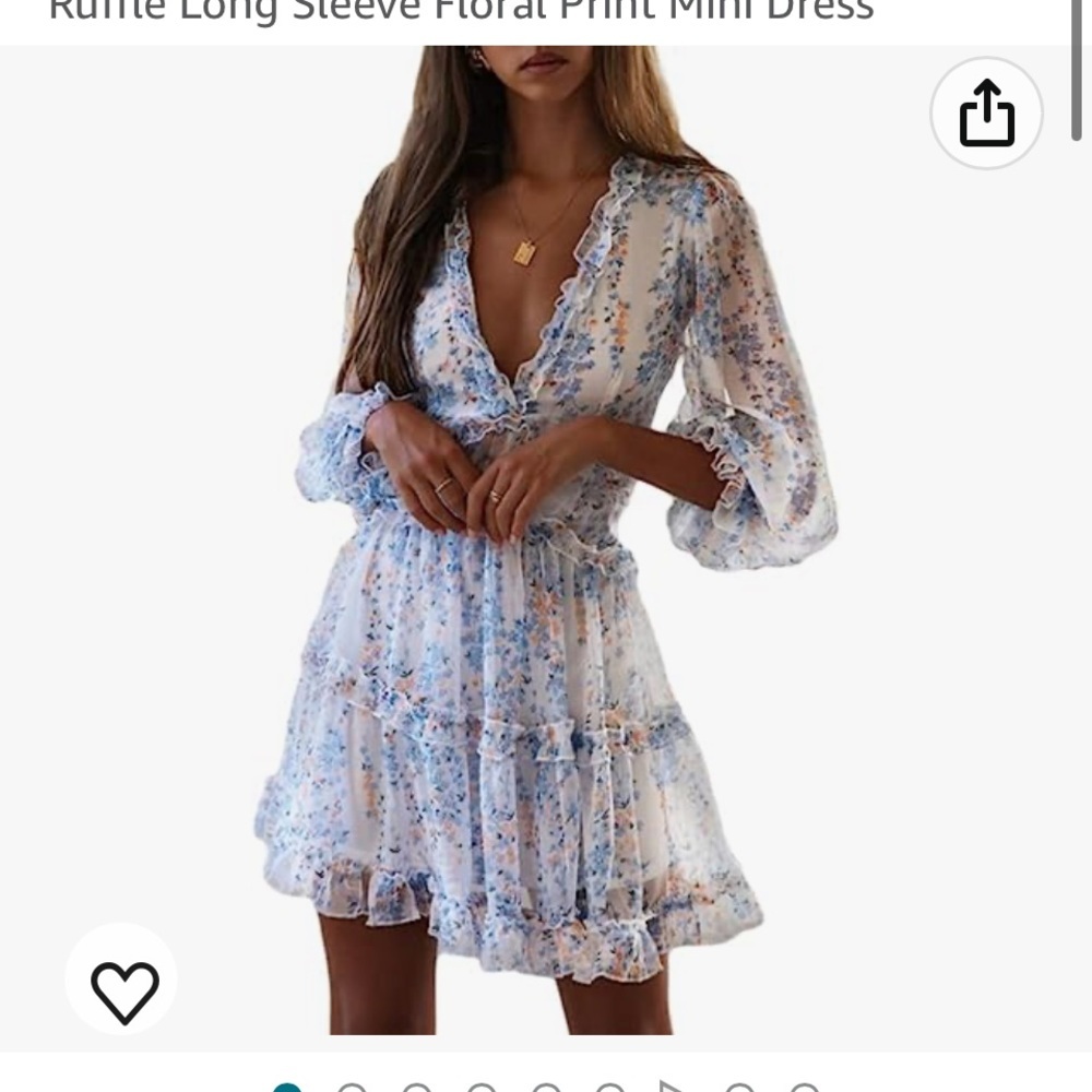 Ruffle floral dress